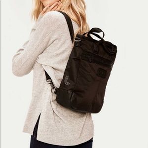 Lole Lilly convertible nylon black backpack